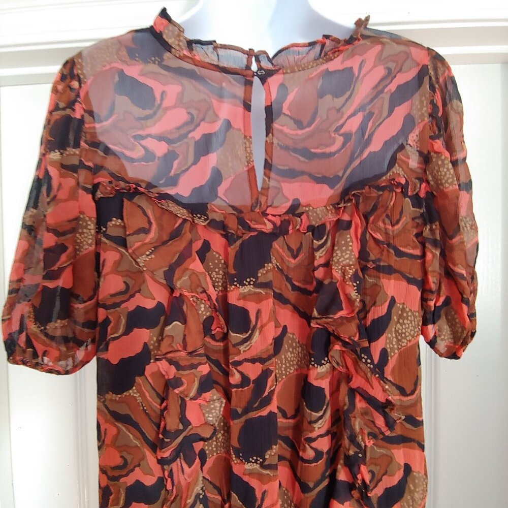 Cleobella Paige Midi Dress | Canyon Multi Ruffle Small / missing the sash - Picture 8 of 13